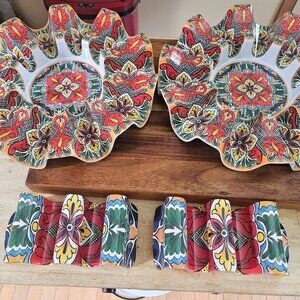 PREPARA REVERSABLE TACO HOLDER MULTICOLOR SET OF 4